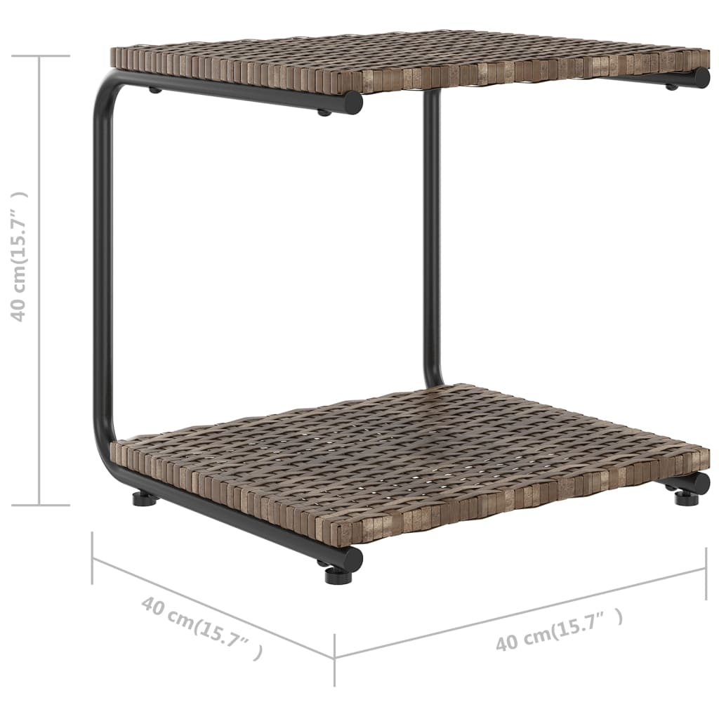 2-Personen-Sonnenliege Mit Auflagen Poly Rattan