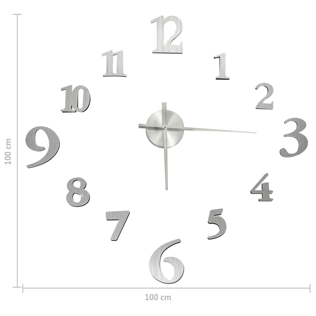 3D-Wanduhr Modernes Design N 100 Cm Xxl