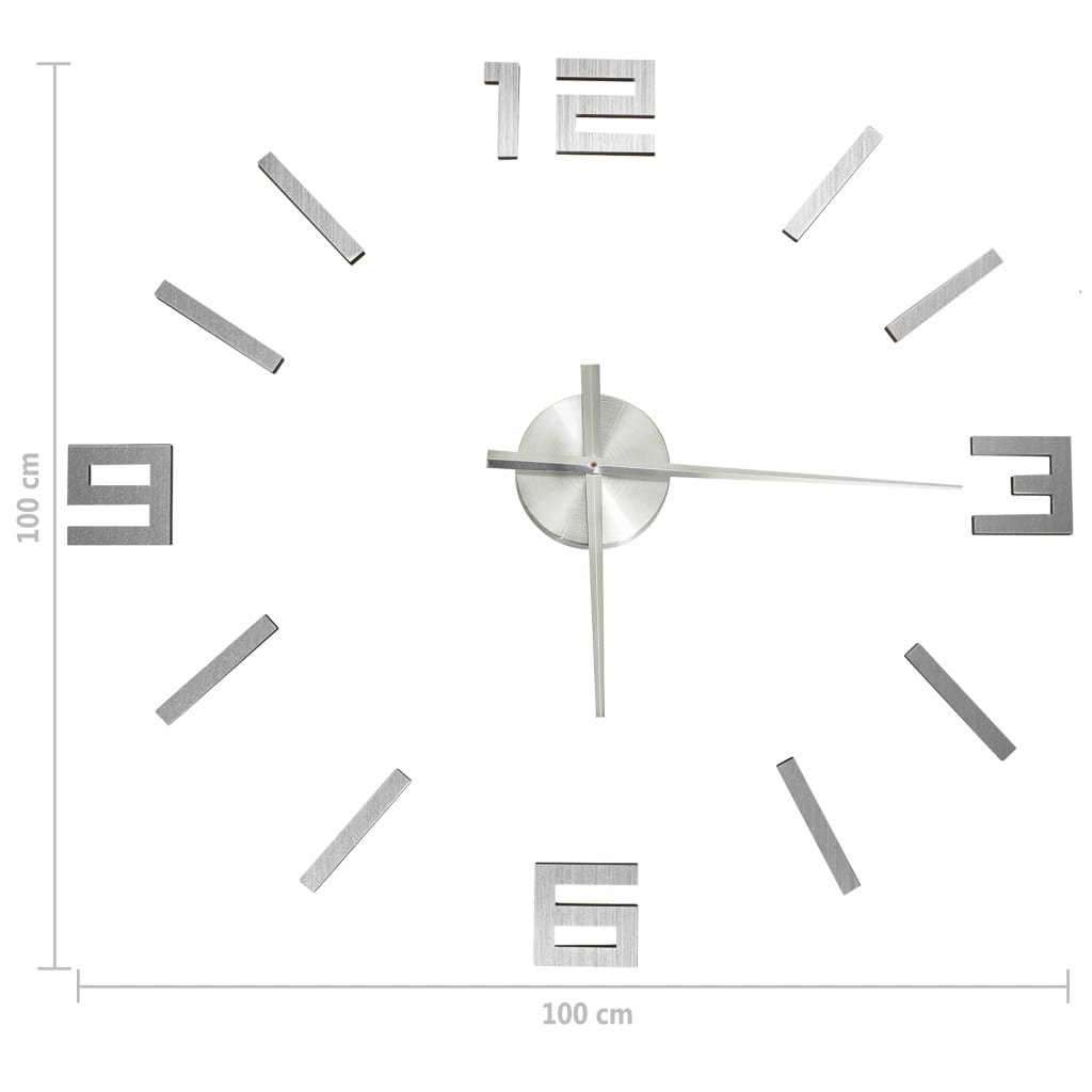 3D-Wanduhr Modernes Design N 100 Cm Xxl