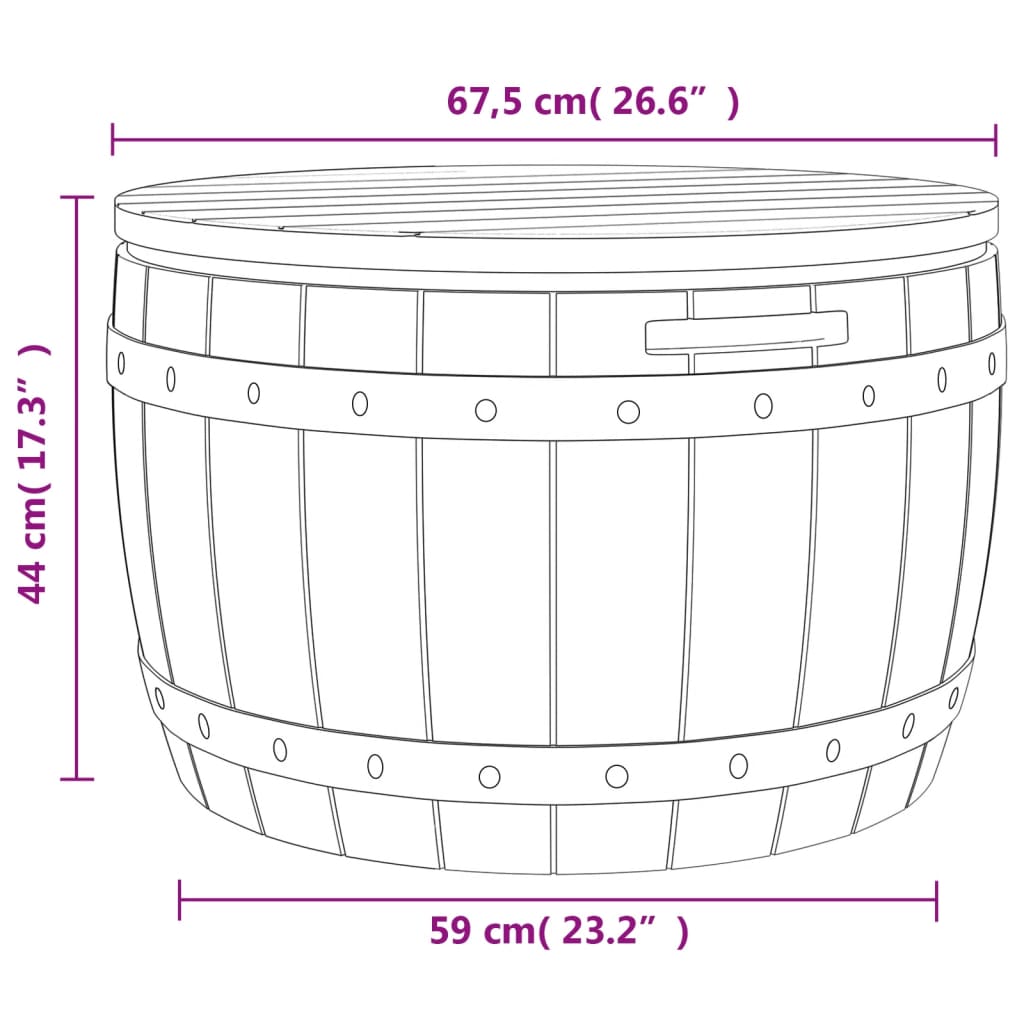 3-In-1 Gartenbox Polypropylen