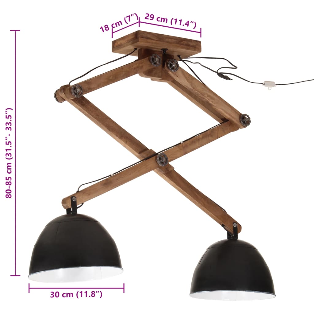 Deckenleuchte 25 W 29X18X85 Cm E27