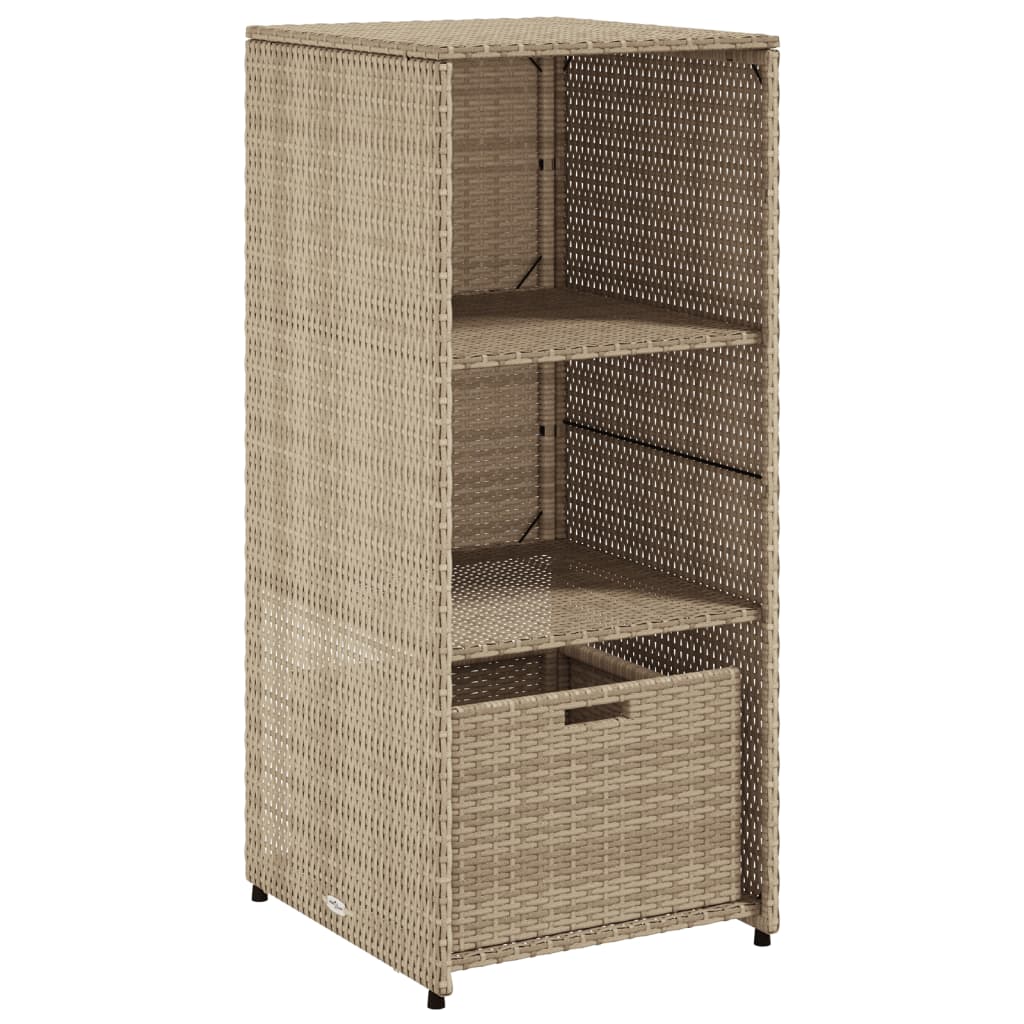 Gartenschrank 50X55X115 Cm Poly Rattan