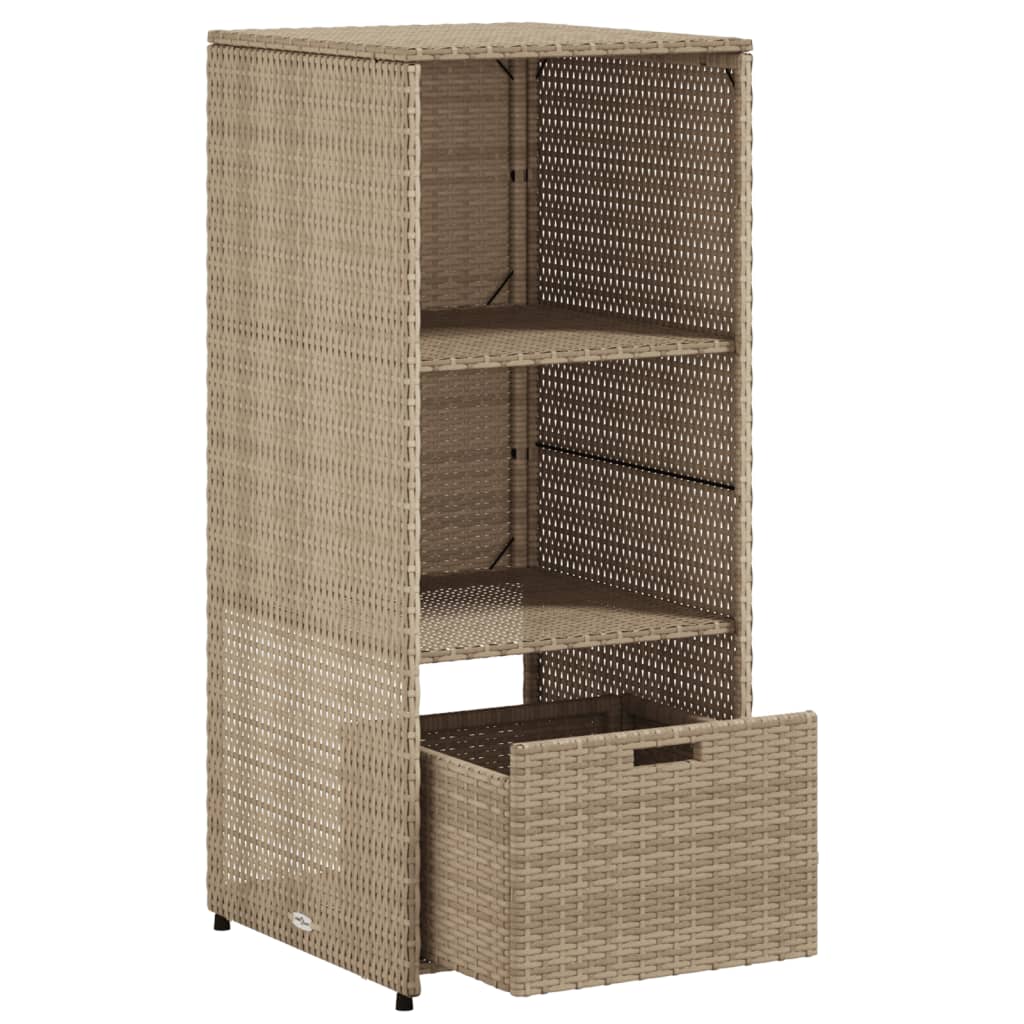 Gartenschrank 50X55X115 Cm Poly Rattan