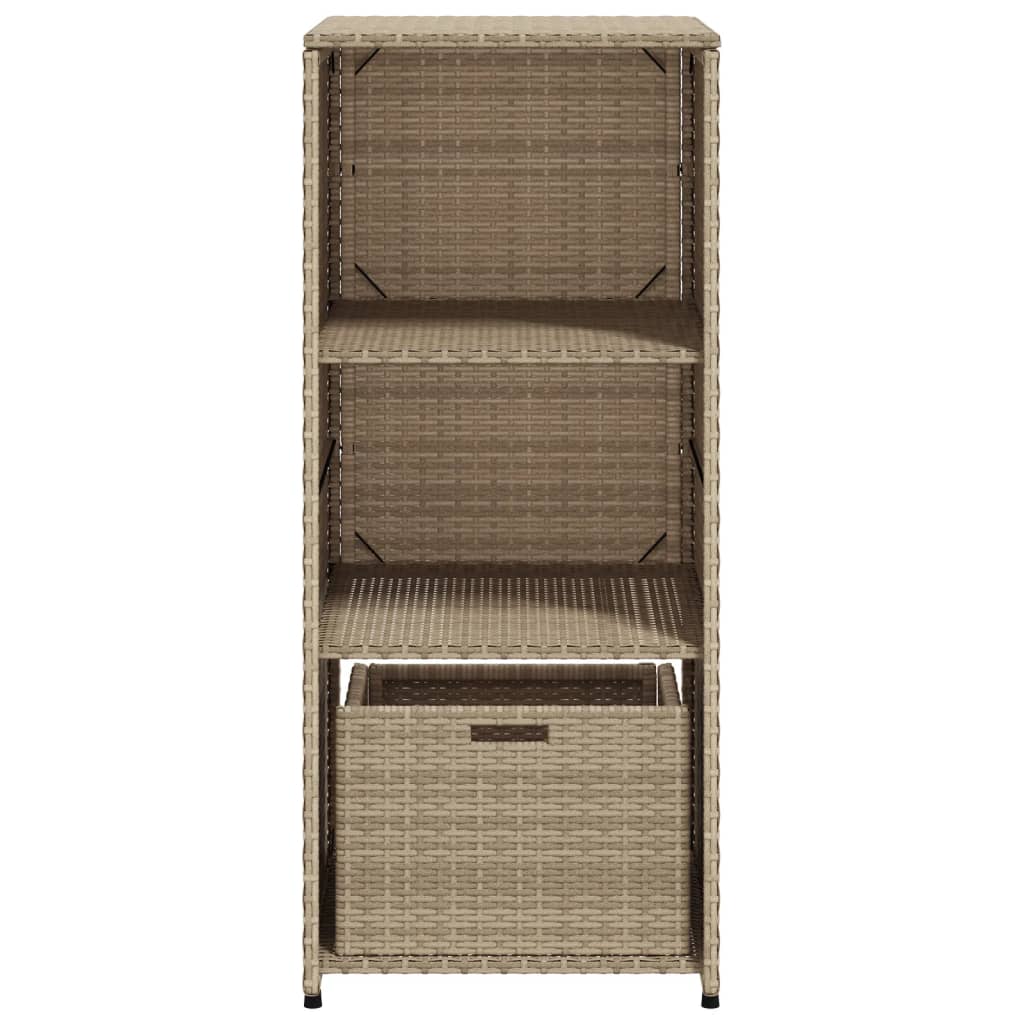 Gartenschrank 50X55X115 Cm Poly Rattan