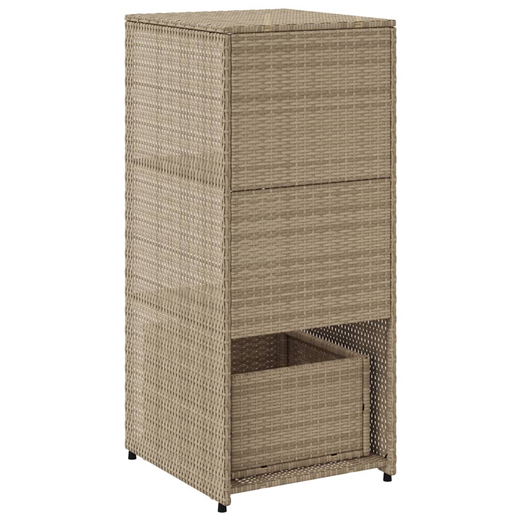 Gartenschrank 50X55X115 Cm Poly Rattan