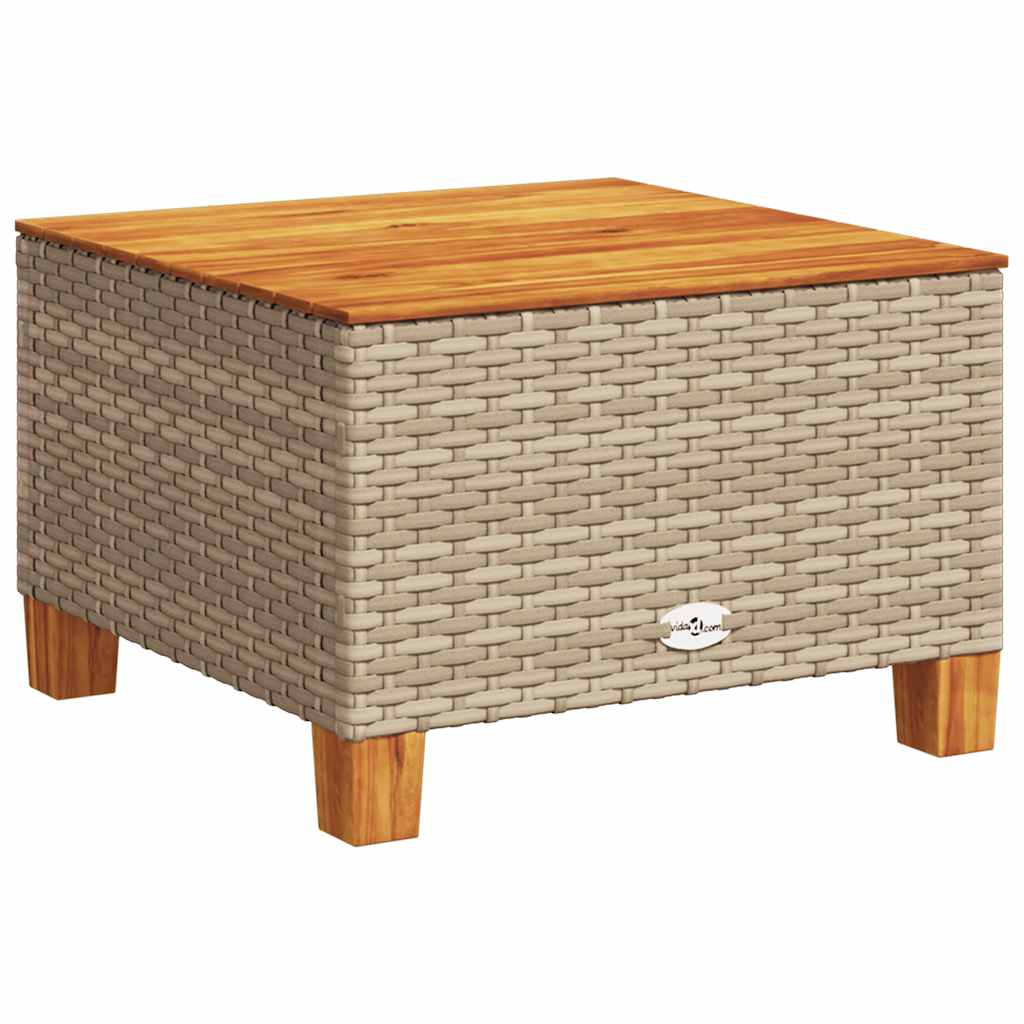 7-Tlg. Garten-Sofagarnitur Mit Kissen Poly Rattan Beige